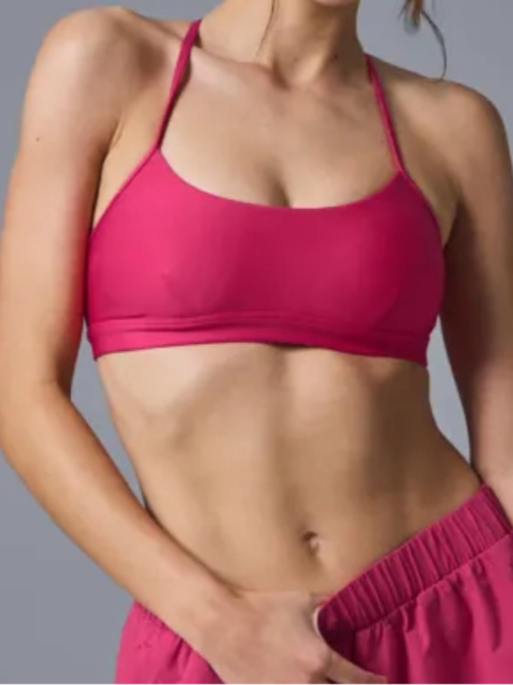 Alo Yoga Airlift Intrigue Bra Summer Crush Pink - Small